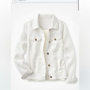 coldwater creek Journeys Lightweight Washable Linen Jacket